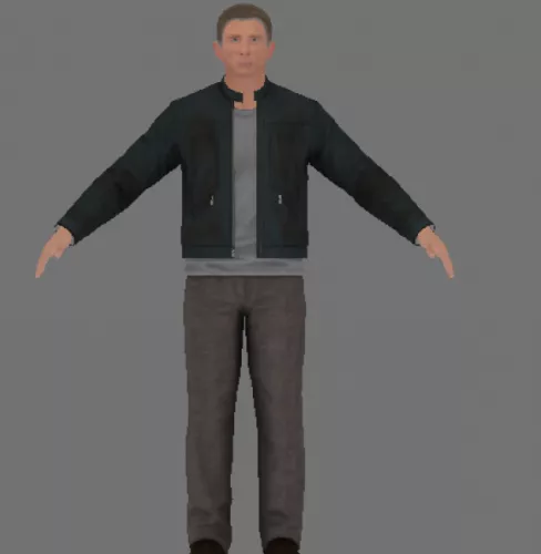 007 Daniel Craig Jacket 3d model 007 Daniel Craig Jacket 3d model