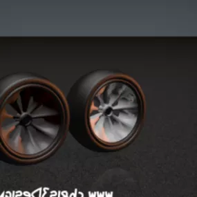 Racing Wheel 2 3d model