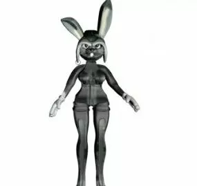 Nancy Rabbit  Character 3d model