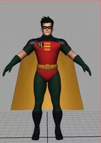 Arkham City Batman Robin Animated Series 3d model Arkham City Batman Robin Animated Series 3d model