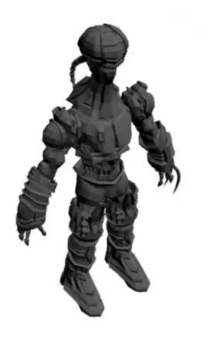 Cyborg Warrior 3d model