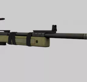 M40A5 Gun 3d model