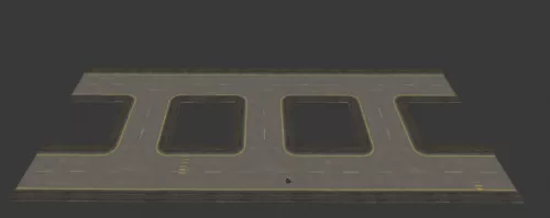 Street Road 3d model Street Road 3d model
