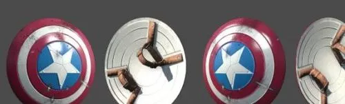 Captain America Shield Free 3d model Captain America Shield Free 3d model