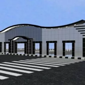 Cladding Building House 3d model