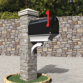 Classic Mailbox Post 3d model