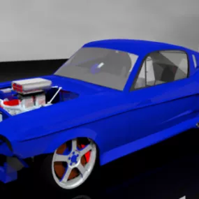 Drag Racing Shelby Gt500 3d model