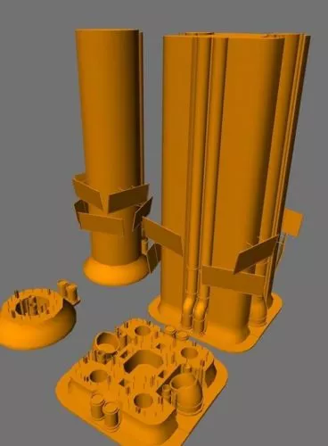 Pillar 3d model Pillar 3d model