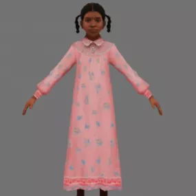 Tpe Hero Girl 3d model