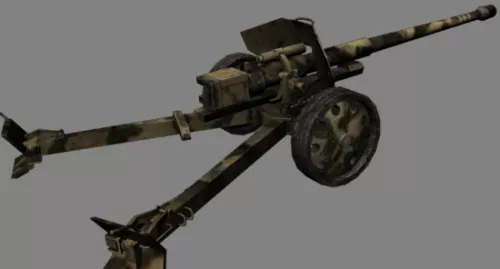 WW2 Artillery 3d model WW2 Artillery 3d model