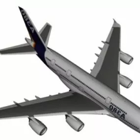 Airplane Airbus A380 3d model