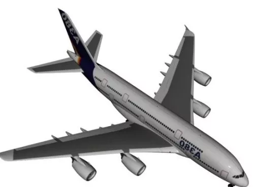 Airplane Airbus A380 3d model Airplane Airbus A380 3d model