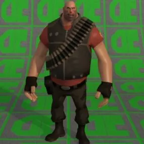 Heavy Man Character 3d model