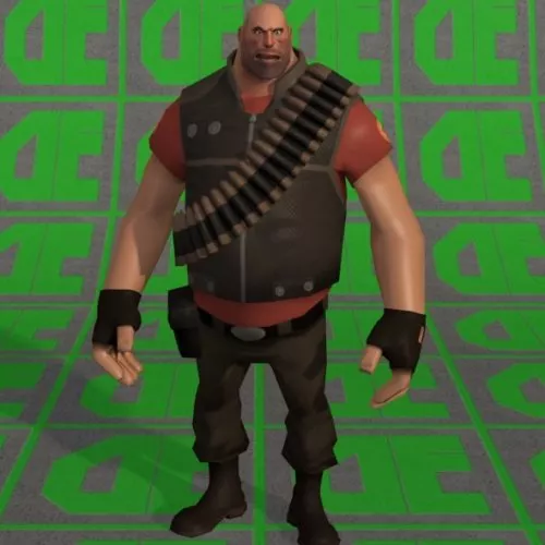Heavy Man Character 3d model Heavy Man Character 3d model