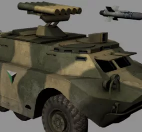 Brdm-2 (atgm) 3d model