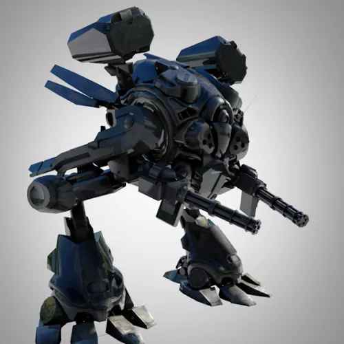 Cellwallerkiller Robot Character 3d model Cellwallerkiller Robot Character 3d model