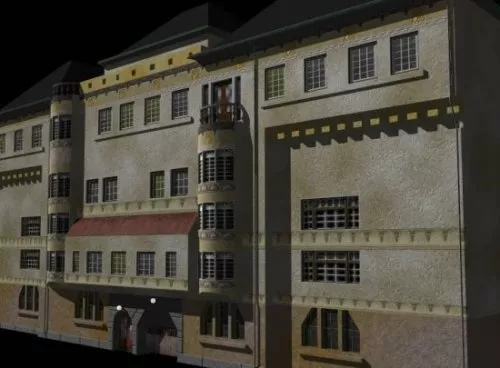Vintage Apartment Building 3d model Vintage Apartment Building 3d model