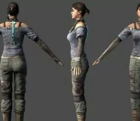 Female Unitologist 3d model