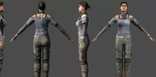 Female Unitologist 3d model Female Unitologist 3d model