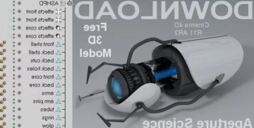 Portal Wall With Shelf 3d model