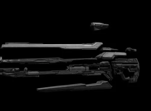 Light Rifle Gun 3d model Light Rifle Gun 3d model