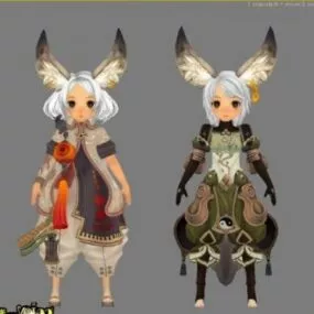Lyn Blade Anime Character 3d model
