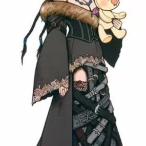 Lulu Final Fantasy Character 3d model
