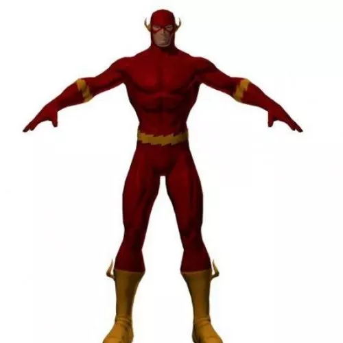 Flash Barry Allen Hero Character 3d model Flash Barry Allen Hero Character 3d model