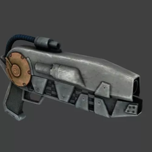 Handgun Pistol Black 3d model