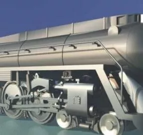 Locomotive Train Head 3d model