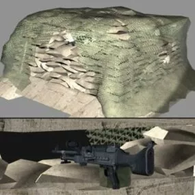 MG Nest Miltary Weapon 3d model