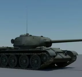 Prototype T-44 Tank 3d model