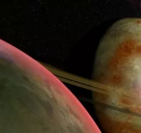 Planet Scene 3d model