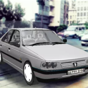 Peugeot 405 Car 3d model