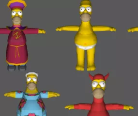 Simpsons Hit And Run- Homer 3d model