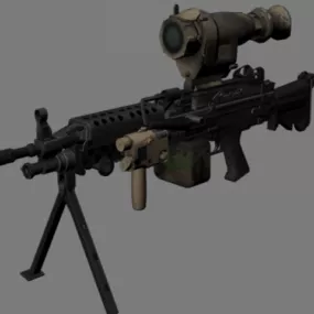 M249 TWS Sniper 3d model
