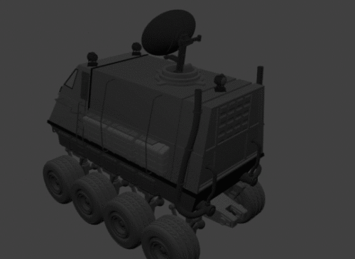 Sci-fi Mega Transporter 3d model Sci-fi Mega Transporter 3d model