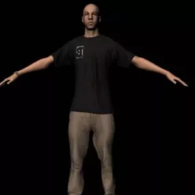 Reynolds Male Character 3d model