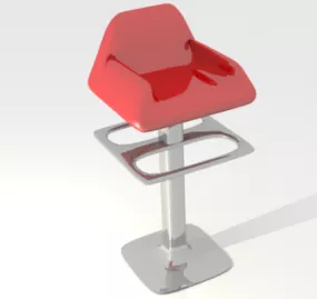 Bar High Stool 3d model