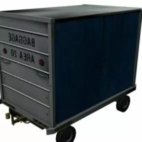 Airport Baggage Cart 3d model