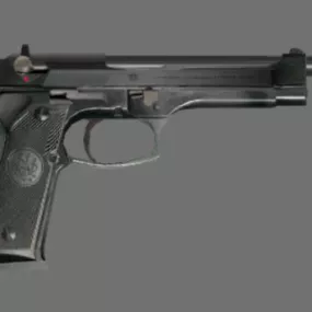 RPD Police Beretta Gun 3d model