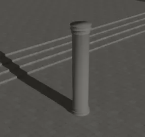 Pillar Building 3d model