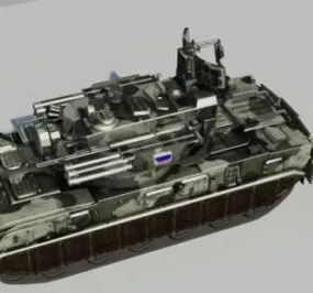 9k22 Tunguska 3d model