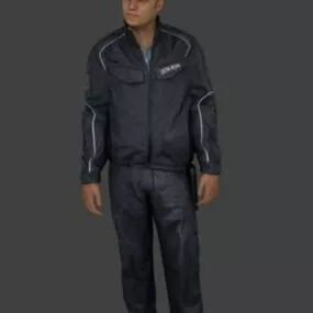 Police Man  Character 3d model