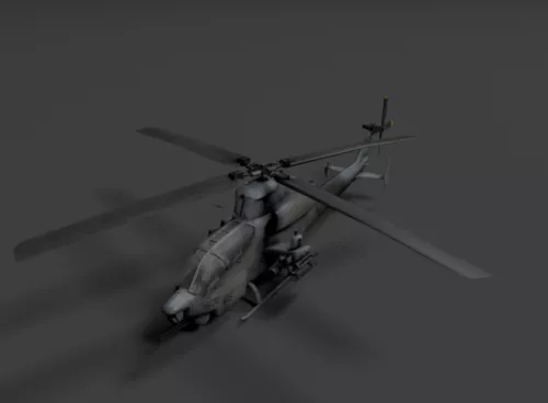 Utilities Helicopter 3d model