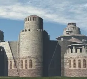 Western Ancient Castle 3d model