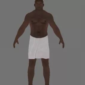 Prison Break Black Prisoner Towel 3d model
