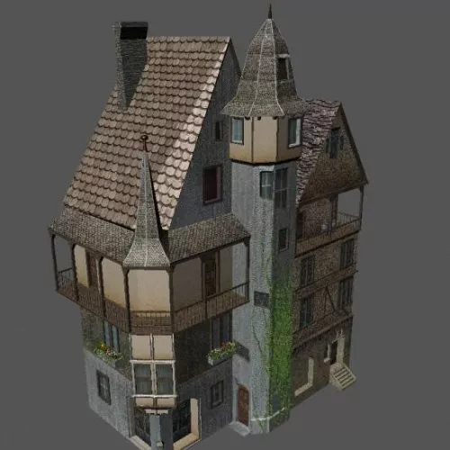 Old Medieval House 3d model Old Medieval House 3d model