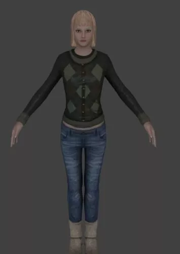 Generic Female 01 3d model Generic Female 01 3d model
