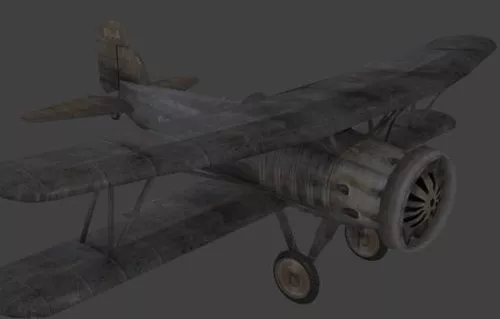 New Airplane Biplane 3d model New Airplane Biplane 3d model